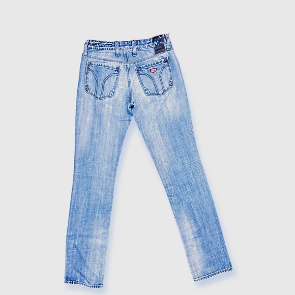 Miss Sixty Jeans Vintage Boot Cut Straight Ripped 100% Cotton Light Wash - 24 - Picture 7 of 14